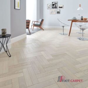 Light Gray Herringbone Flooring Dubai