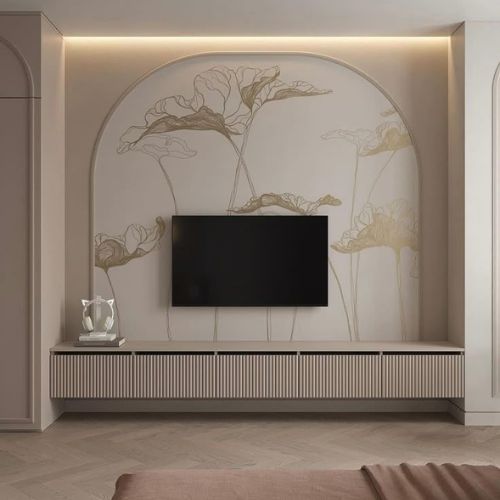 Classic living room wallpaper Deira