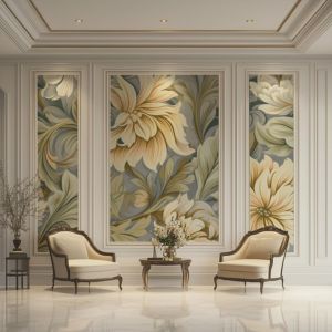 Modern living room wallpaper Dubai