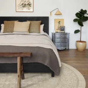 Cyrus Beige Ivory Custom Round Carpet