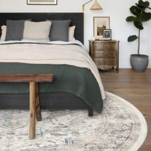 Sarrah Blue Quartz Custom Round Carpet