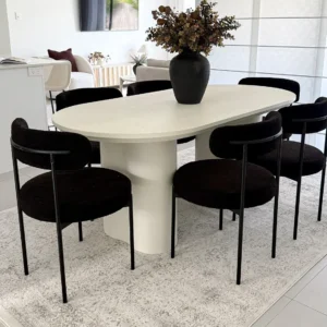 Madison Ivory And Grey Dinning Room Carpet