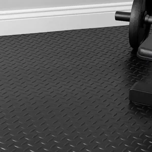 Diamond Rubber Flooring Roll 3mm Thick Non-Slip Mat for Garage,