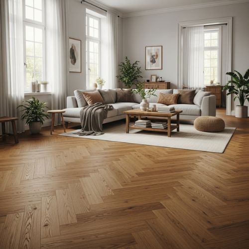 Herringbone Wooden Flooring
