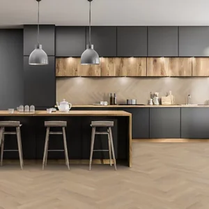 Lignum Fusion Twelve Premium Herringbone 12mm - Desert Oak - Laminate Flooring - 1.92m² Pack