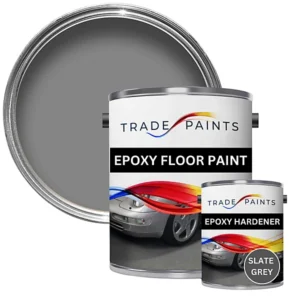 Trade Paints Epoxy Floor Paint For Concrete, Stone - Slate Grey 18B25