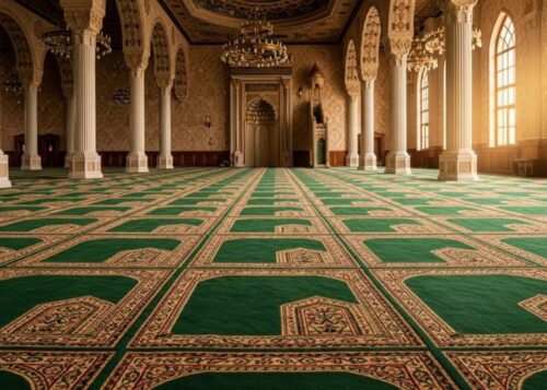 Traditional Mosque Carpet Patterns Dubai