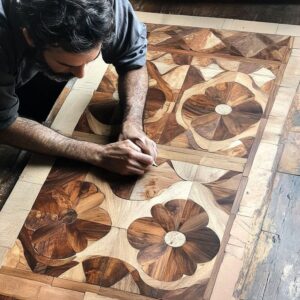 Ornamental Wood Parquet Flooring
