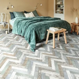 Vintage Herringbone Vinyl Flooring