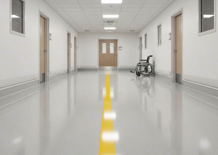 Epoxy flooring healthcare