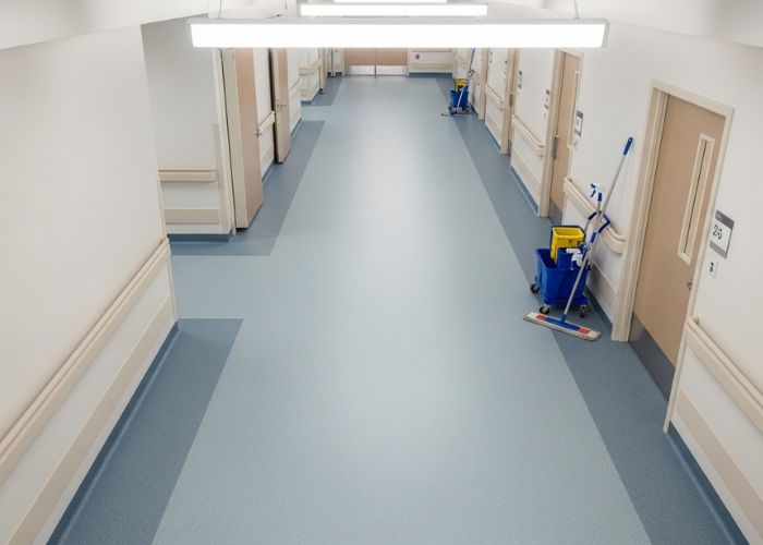 Healthcare vinyl flooring